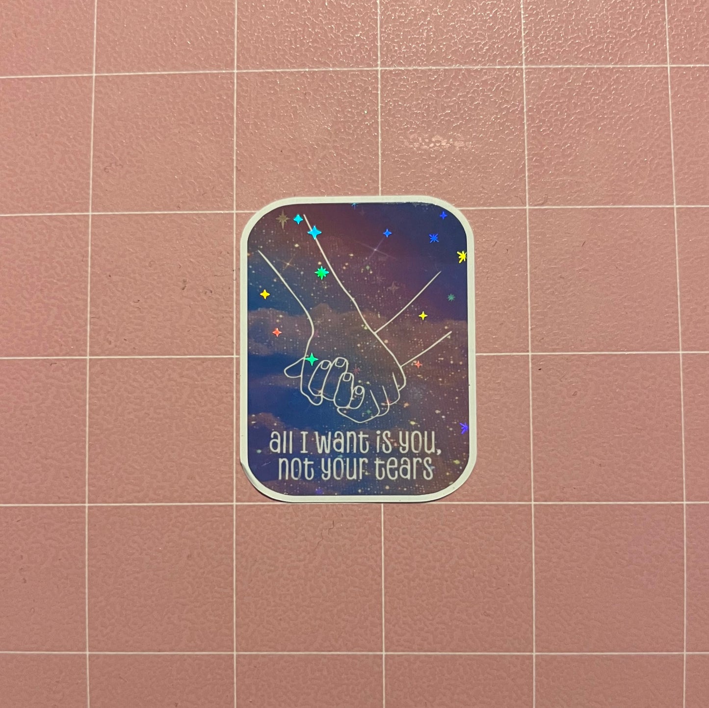 Hold My Hand Lyric Sticker