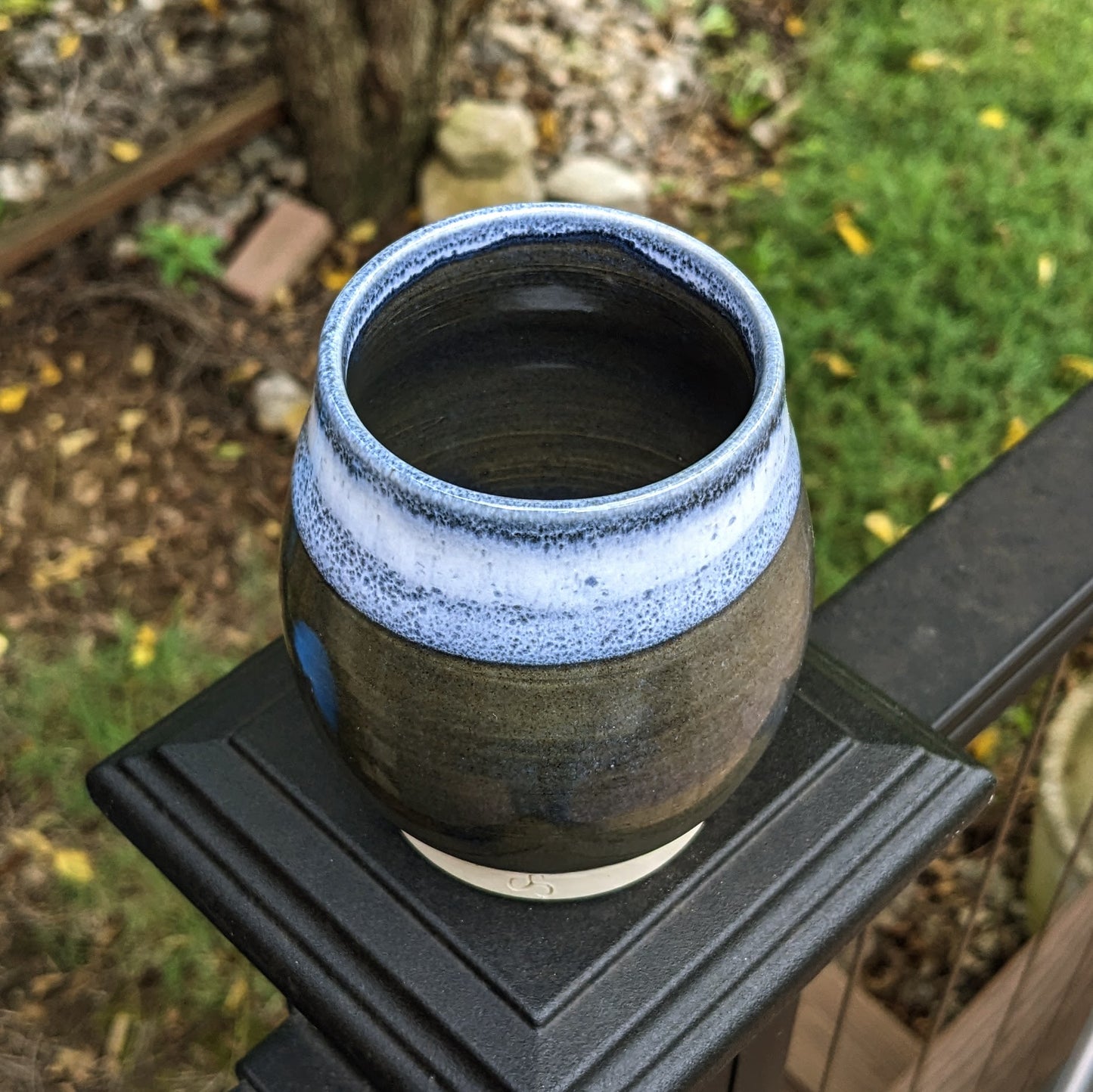Unpolished Lapis - Small Teardrop Vase