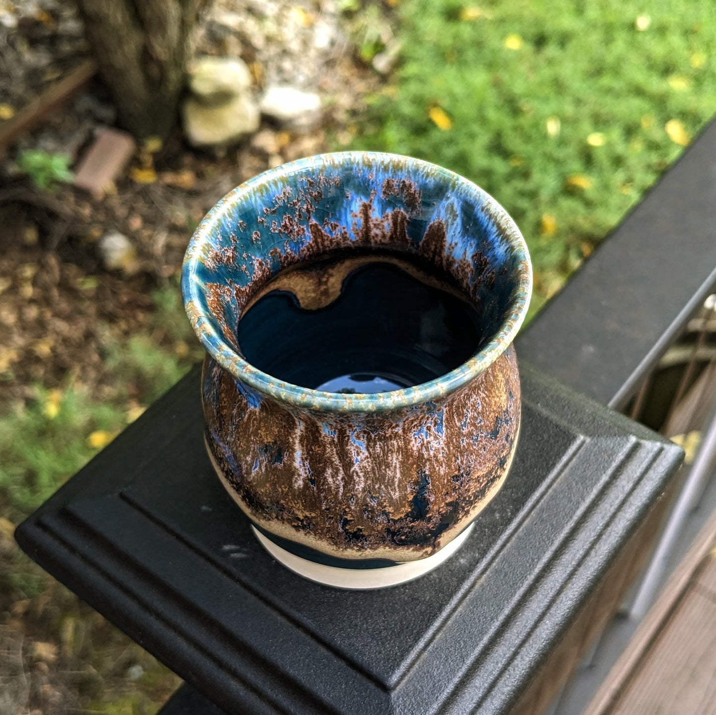 Peacock Feather - Small Bud Vase