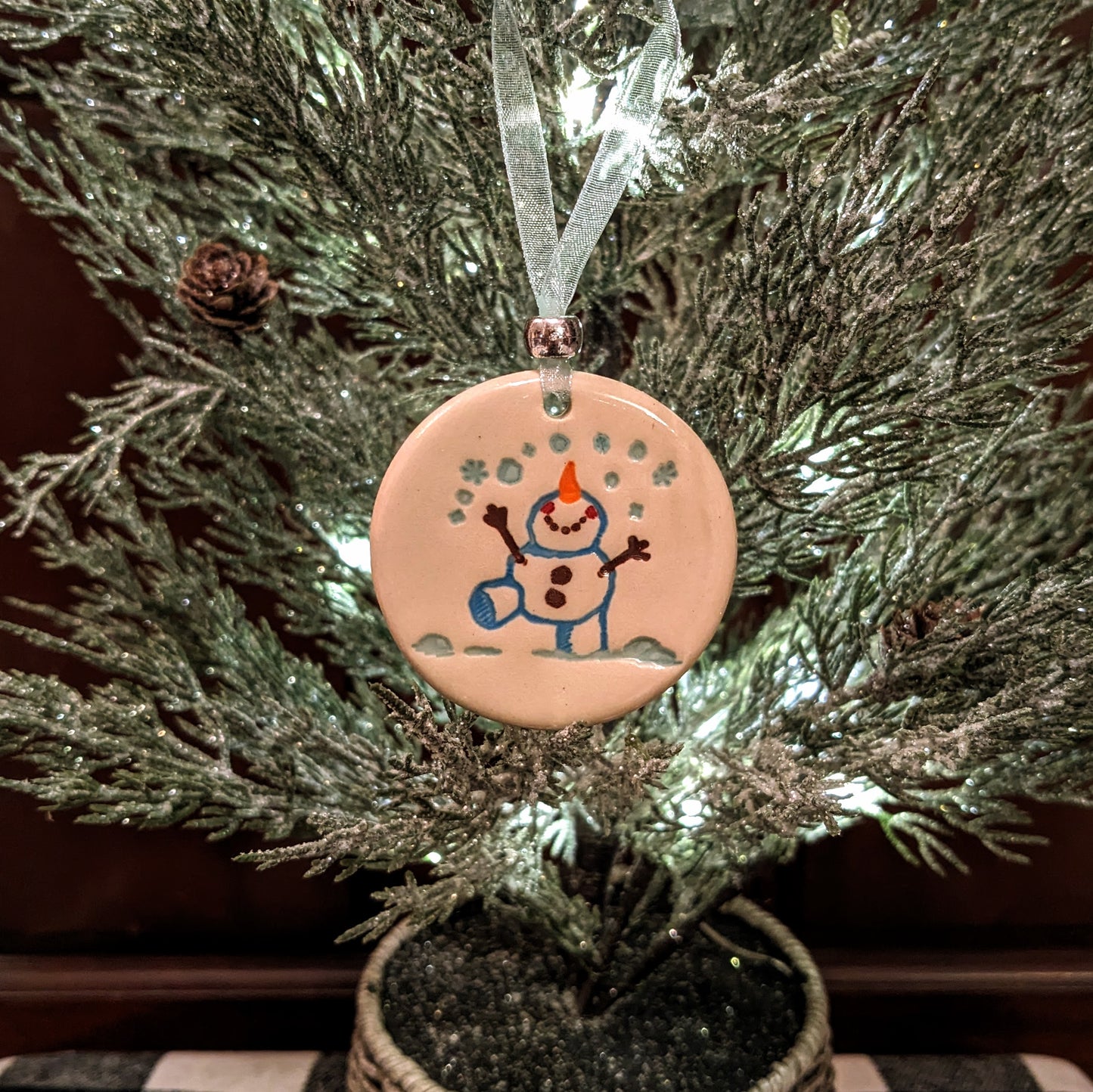 Happy Snowman - Ornament