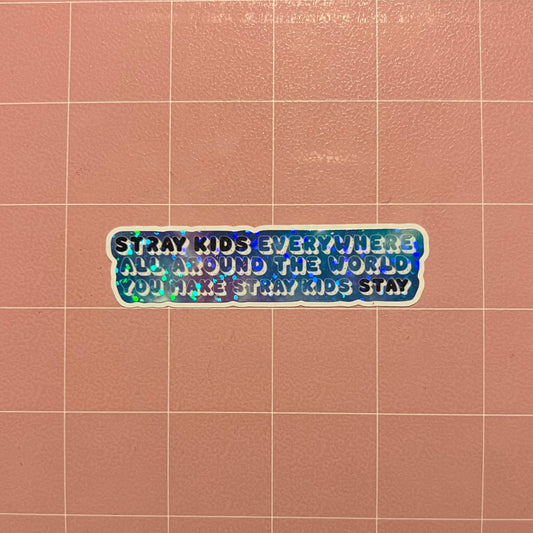 Stray Kids Everywhere All Around the World Sticker