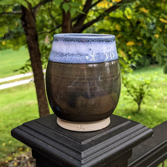 Unpolished Lapis - Small Teardrop Vase