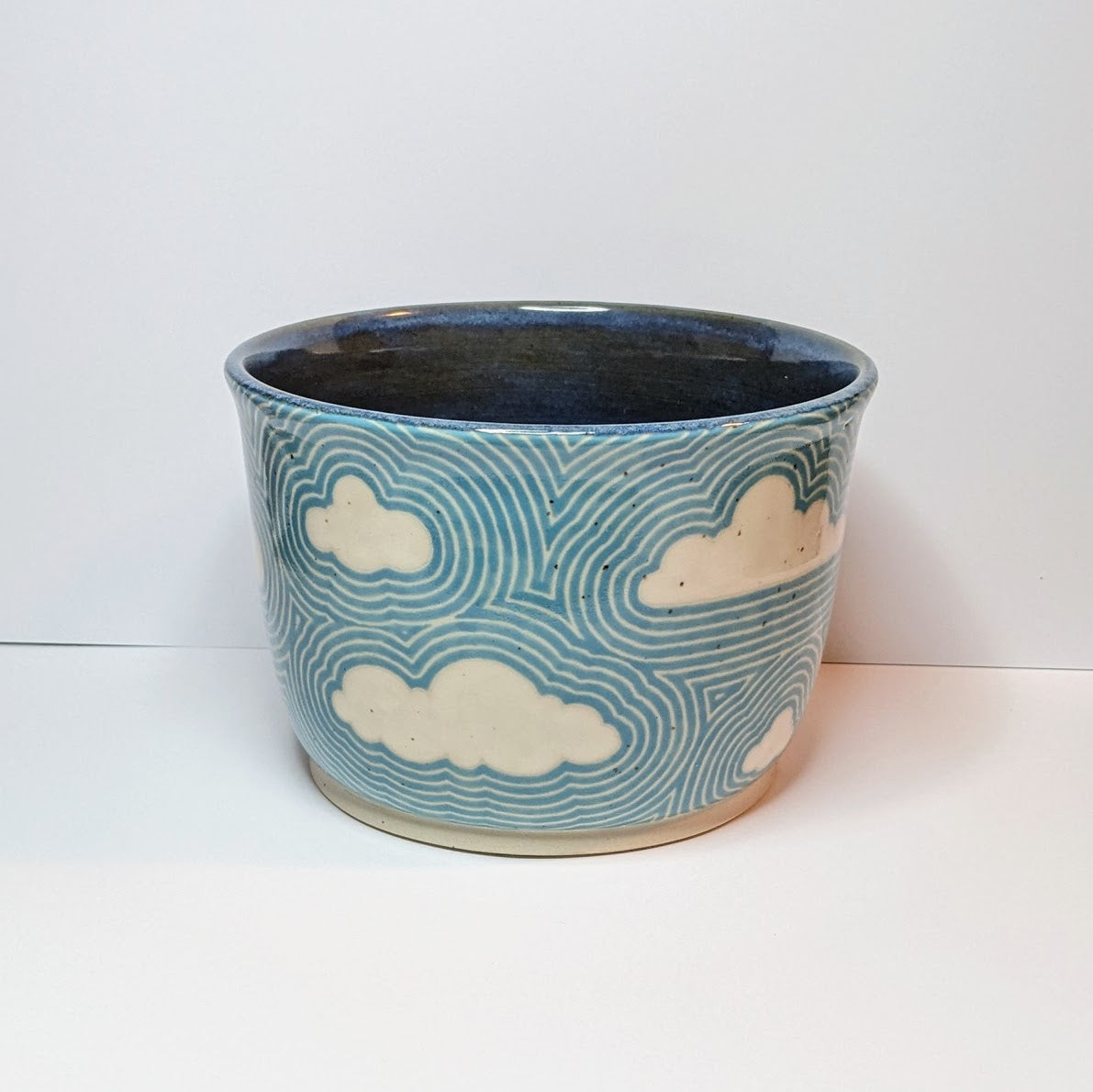 Cloudy Zentangle Planter