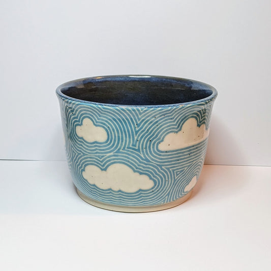 Cloudy Zentangle Planter