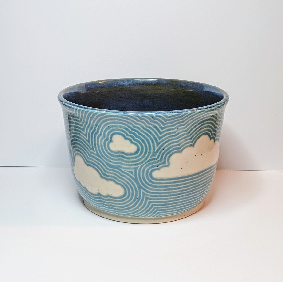 Cloudy Zentangle Planter