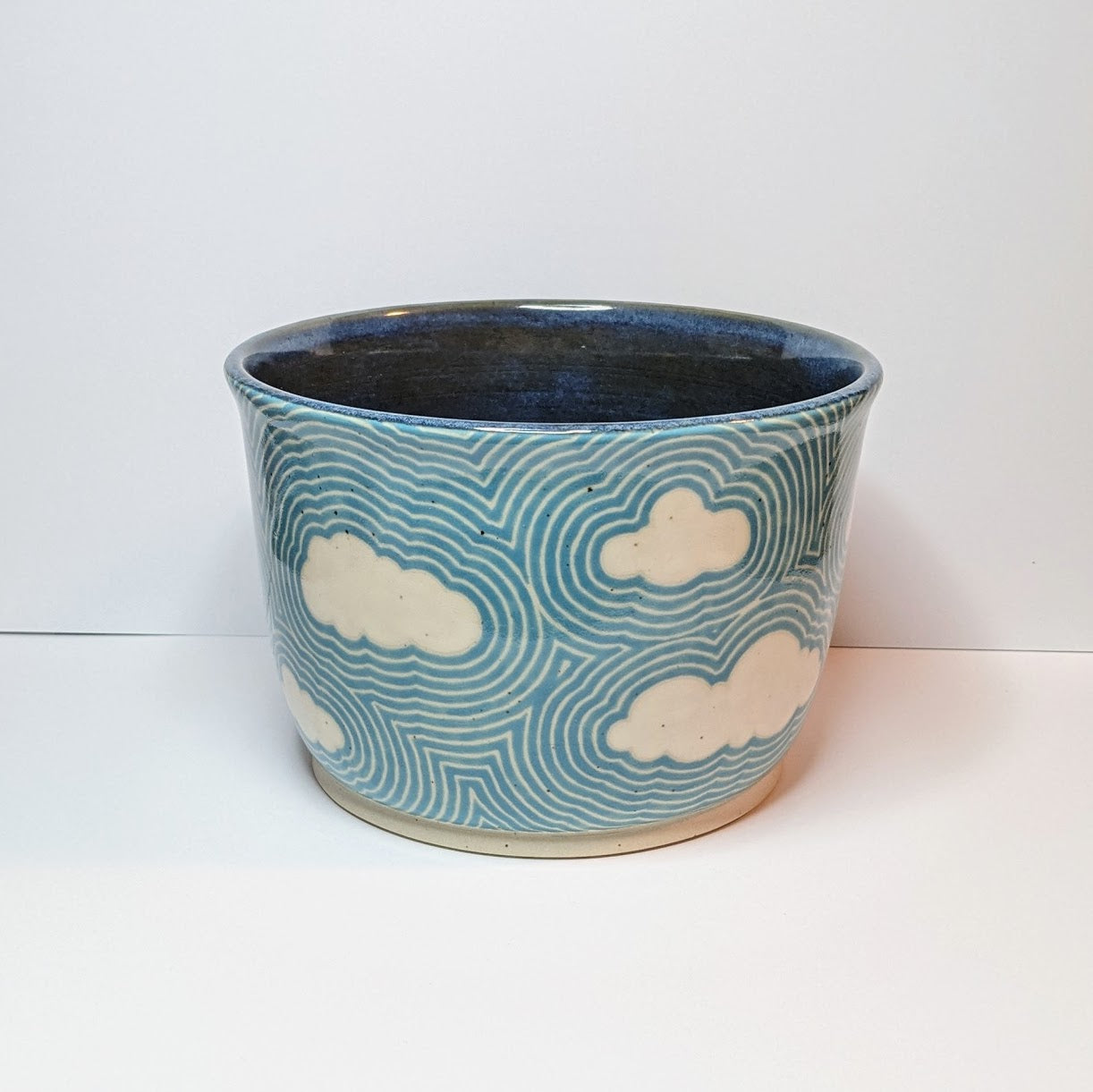 Cloudy Zentangle Planter
