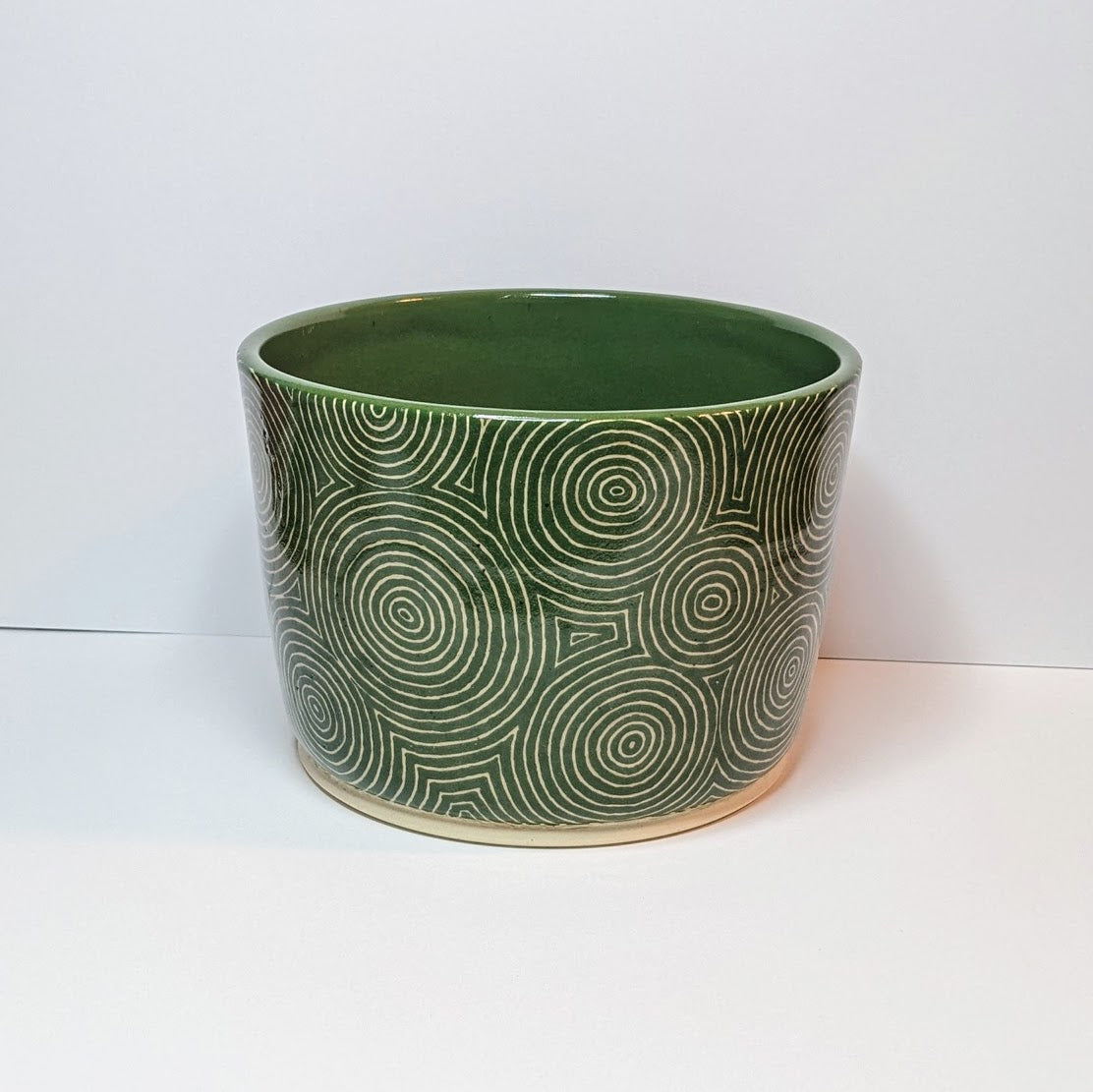 Forest Green Zentangle Planter