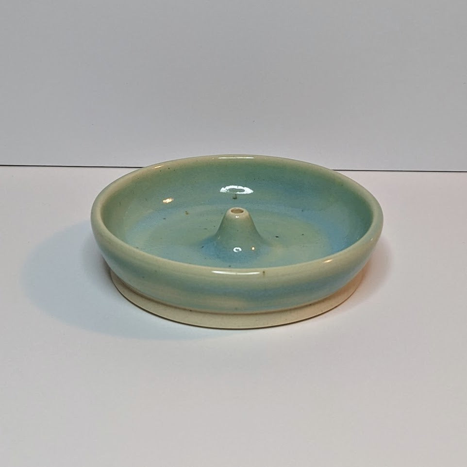 Aqua Blue Incense Holder